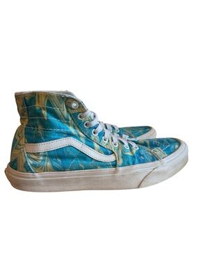 Vans SK8-HI Tapered Swirl Blue/Yellow Mens Sz 7.5 Women’s Sz 9